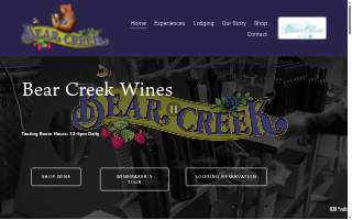 Bear Creek Winery website