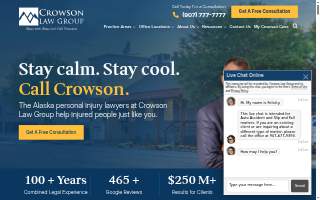 Crowson Law Group of Ekwok website