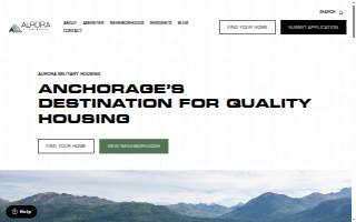 Aurora Military Housing website