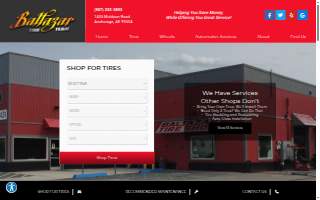 Baltazar's Tire Shop - Alaska Auto Glass of Elmendorf Afb website