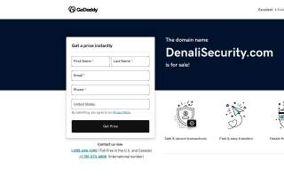 Denali Security Systems website