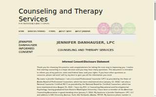 Counseling and Therapy Services, Jennifer Danhauser, LPC website