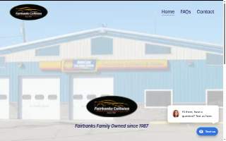 Fairbanks Collision & Glass website