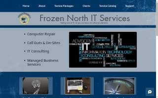 Frozen North IT Services website