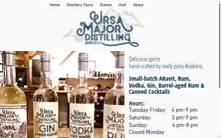 Ursa Major Distilling website