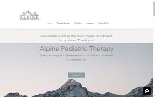 Alpine Pediatric Therapy LLC website