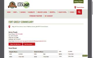 Commissary of Fort Greely website