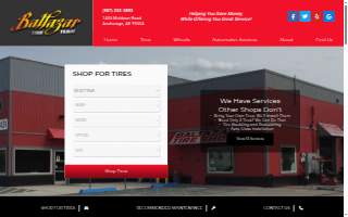 Baltazar's Tire Shop - Alaska Auto Glass of Fort Richardson website