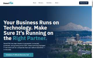 DenaliTEK - Alaska Managed IT Services of Fort Richardson website