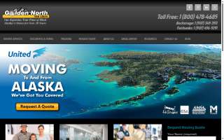 Golden North Van Lines of Clear website