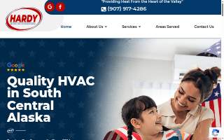 Hardy Heating Inc website