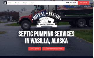 Royal Flush Septic Pumping of Fort Richardson website