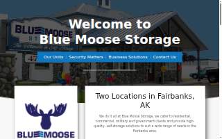 Blue Moose Storage website