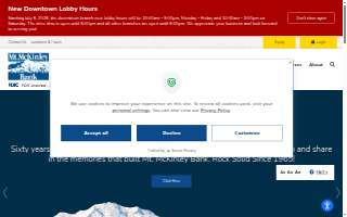 Mt. McKinley Bank website