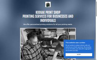 Kodiak Print Shop of Gakona website