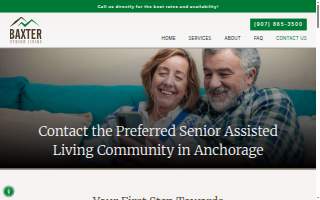 Baxter Senior Living of Girdwood website
