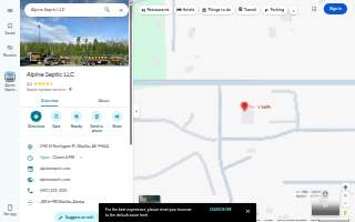 Alpine Septic LLC of Glennallen website