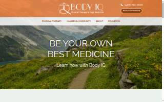 Body IQ Physical Therapy and Yoga website