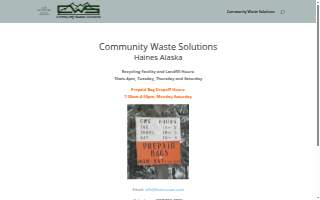 Community Waste Solutions website