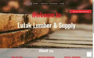 Lutak Lumber and Supply Inc. website
