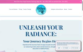 Tides Yoga Studio of Haines website