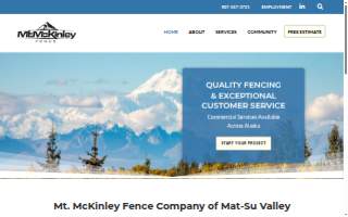 Mt McKinley Fence Company Of Mat-Su Valley website