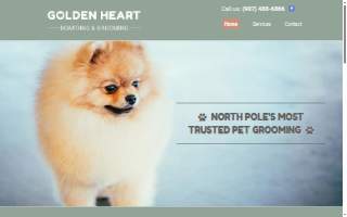 Golden Heart Boarding & Grooming website