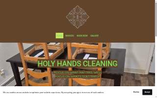 Holy Hands Cleaning website