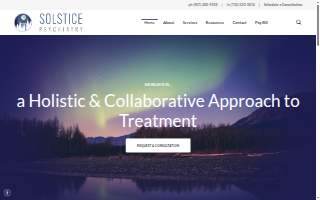 Solstice Psychiatry of Holy Cross website