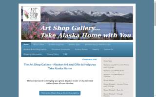 Art Shop Gallery website