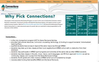 Connections Homeschool Program - Homer office website