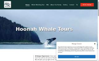 Hoonah Whale Tours website