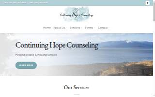 Continuing Hope Counseling website