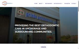 Priebe Orthodontics of Houston website