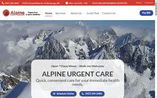 Alpine Urgent Care & Sports Medicine of Hughes website