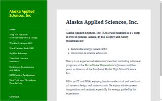 Alaska Applied Sciences website