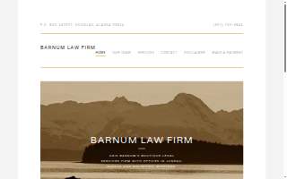 Barnum Law Firm of Juneau website