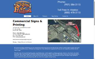 Commercial Signs & Printing website