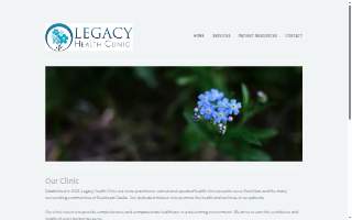 Legacy Health Clinic, LLC website