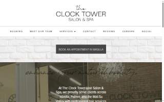 The Clock Tower Salon and Spa website