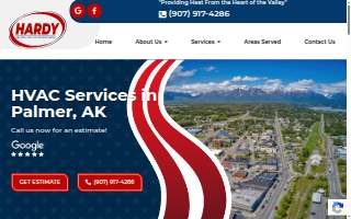Hardy Heating Inc website