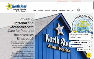 North Star Animal Hospital website