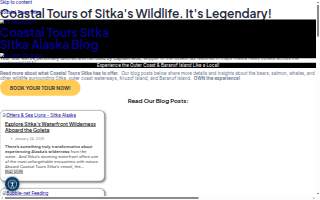 Coastal Tours Sitka website