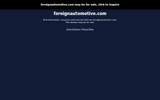 Foreign Automotive LLC website