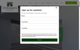 Hofmann Contracting website