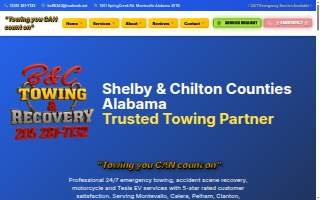 B&C Towing And Recovery LLC website