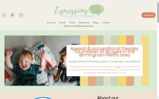Expressions Pediatric Therapy website