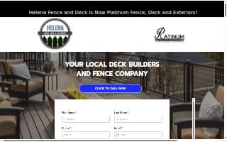 Helena Fence and Deck website