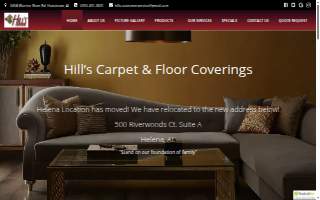 Hill's Carpet & Floor Coverings website