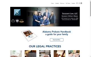 Scozzaro Law, LLC of Alabaster website